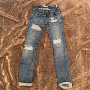 Free People Sequin Ripped Jeans